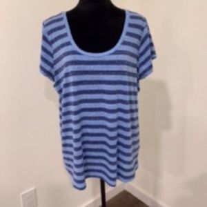 Blue & Grey stripe t-shirt